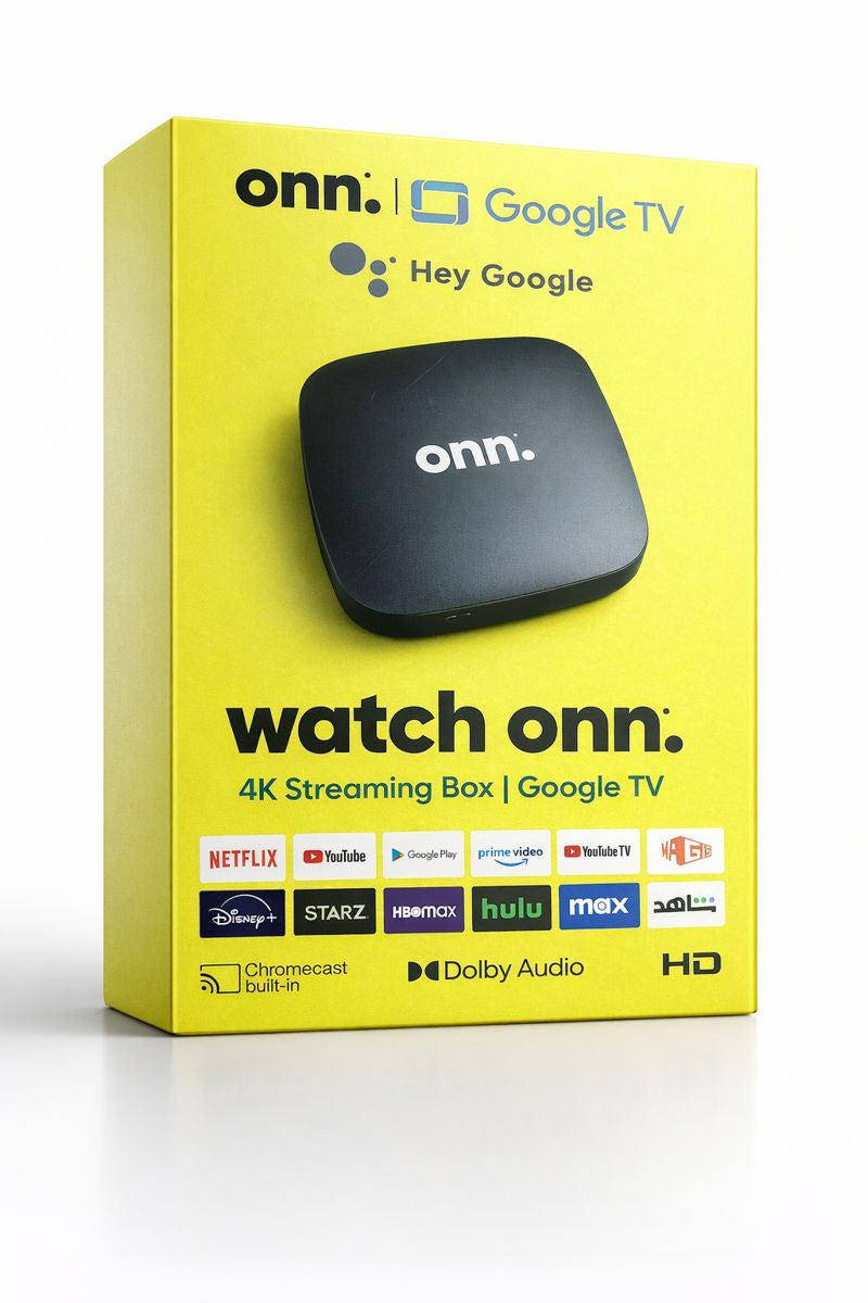 ONN. Smart TV Box 4K - Google Tv – Android 15 - 8GB RAM - 128GB STOCKAGE